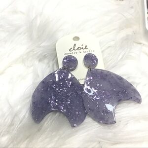 Purple earrings